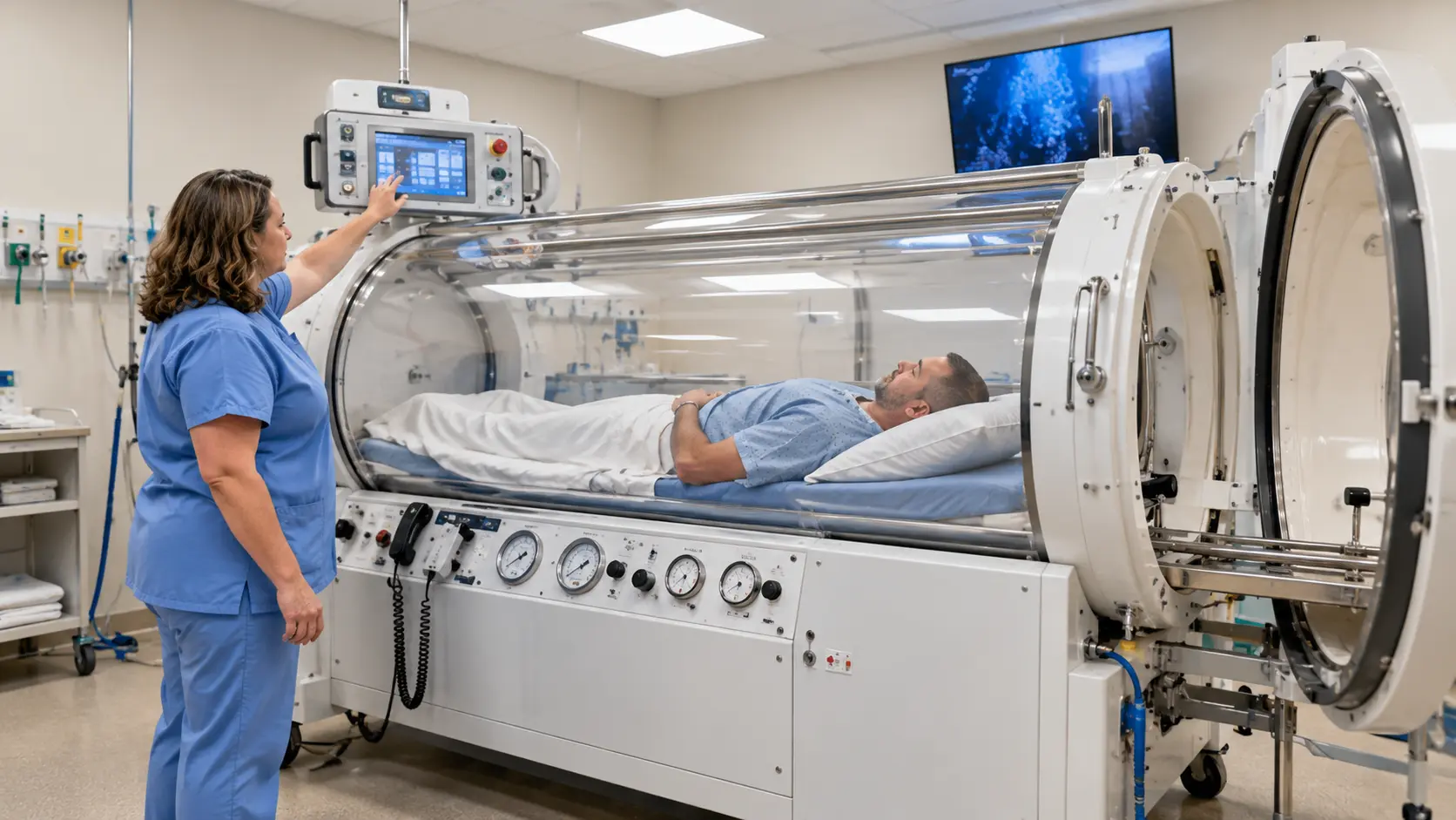 Hyperbaric Therapy in a Clinical Room